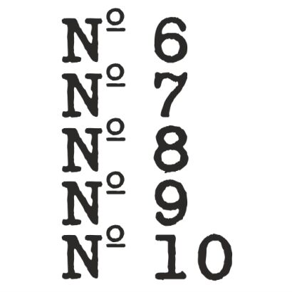 Naklejka Zestaw Numerów (5 cm.) 