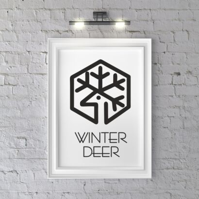 Plakat Winter Deer