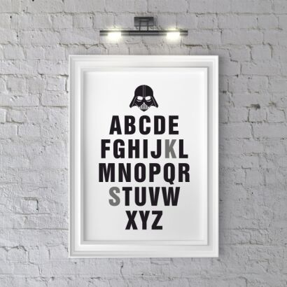 Plakat Vader. alfabet