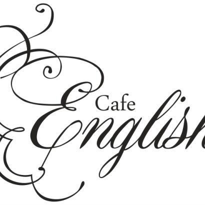 Naklejka Cafe English