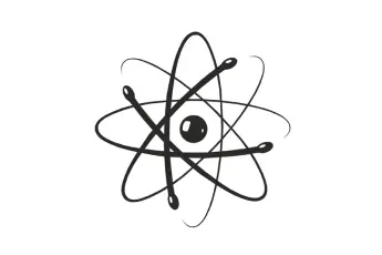 Naklejka Atom
