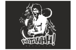 Naklejka Bruce Lee - WATAHHH