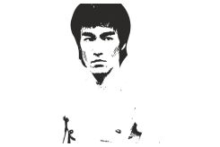 Naklejka Bruce Lee