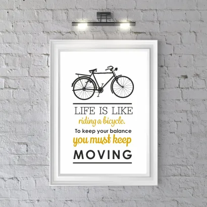 Plakat Life is like riding a bicycle