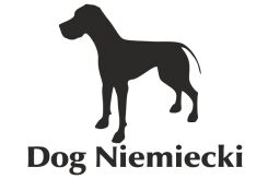 Naklejka Dog Niemiecki