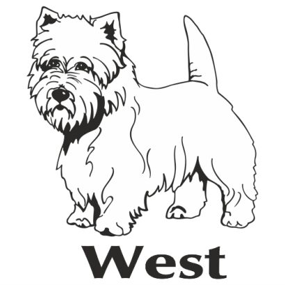 Naklejka West Highland White Terrier
