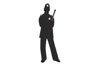 Naklejka Angielski policjant / English policeman
