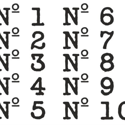 Naklejka Zestaw Numerów (3,5 cm.)