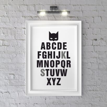 Plakat BAT. alfabet