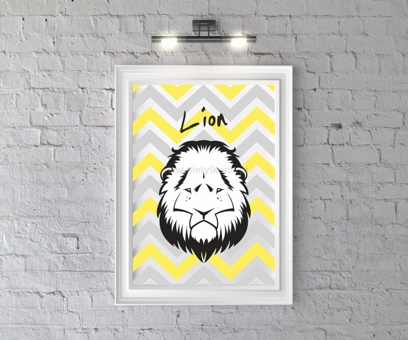Plakat Head LION