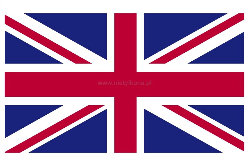 Naklejka dwukolorowa - Flaga Wielkiej Brytanii 