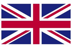 Naklejka dwukolorowa - Flaga Wielkiej Brytanii 