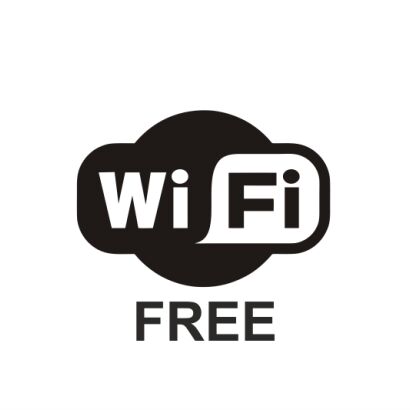 Naklejka Wi Fi FREE