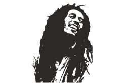 Naklejka Bob Marley