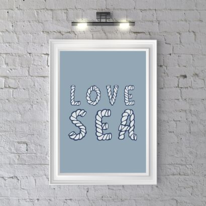Plakat Motyw Marynistyczny Love Sea