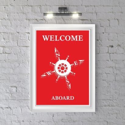 Plakat Welcome Aboard A