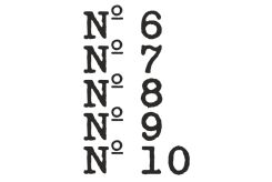 Naklejka Zestaw Numerów (5 cm.)