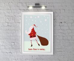 Plakat Santa Claus is coming...
