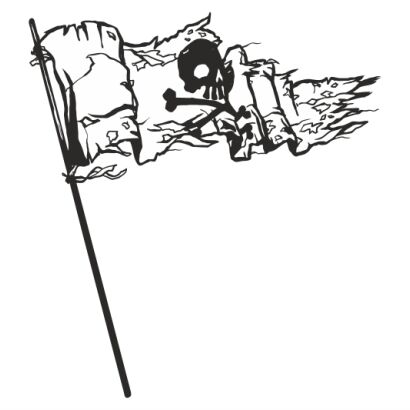 Naklejka Flaga Piratów